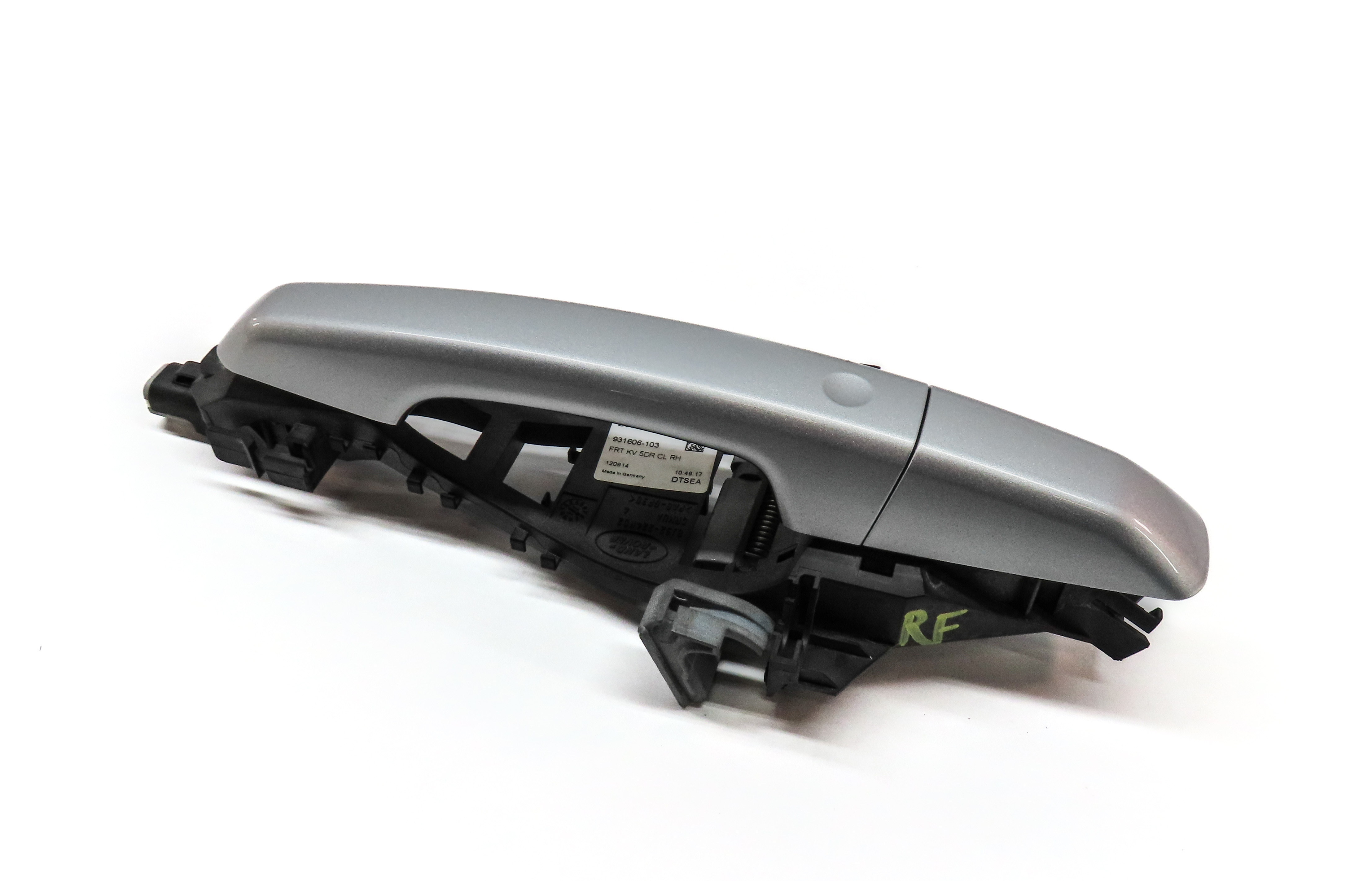 12-17 RANGE ROVER SPORT EVOQUE FRONT RIGHT PASSIVE DOOR HANDLE (SILVER) — exact item pictured